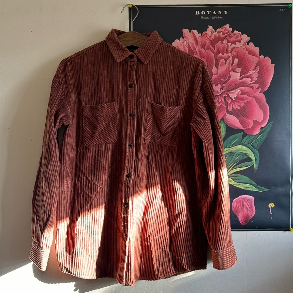 Corduroy button down shirt